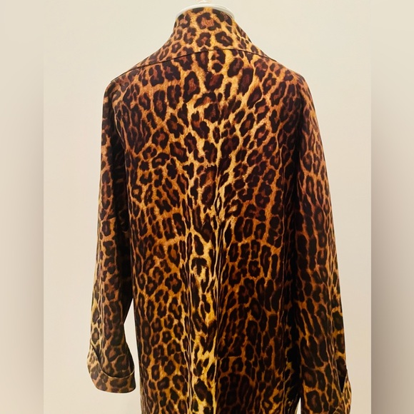 NEW Norma Kamali Leopard Print Coat - Picture 2 of 5